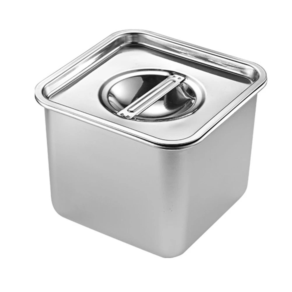 

Stainless Steel Spice Jar Condiment Containers Sugar Container Salt Organizer Kitchen Gadget Syrup Taste Cup Modern Silver Baby