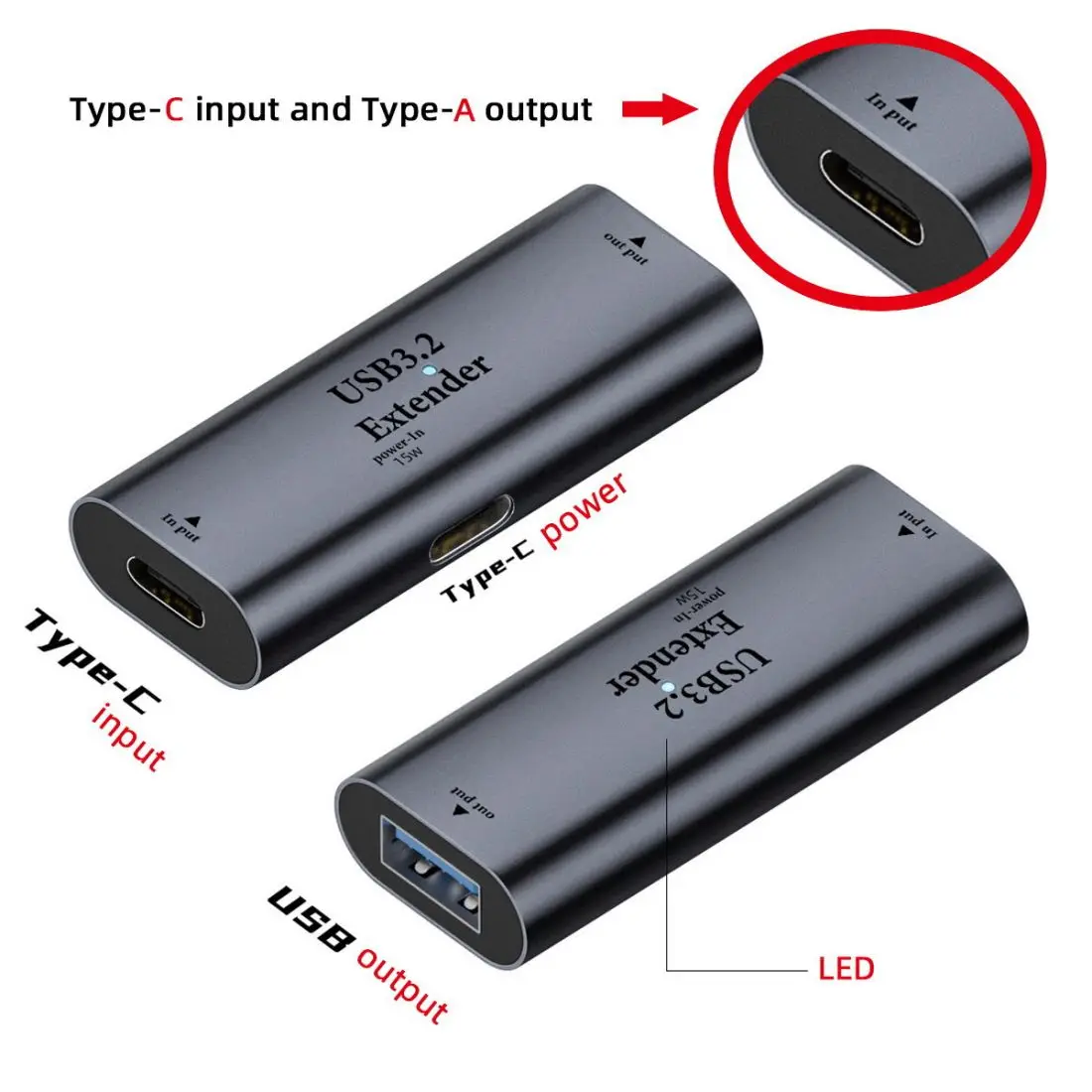 chenyang USB 3.0 Active Connector USB 3.0 Female to Female with Extender Chipset Repeater Adapter