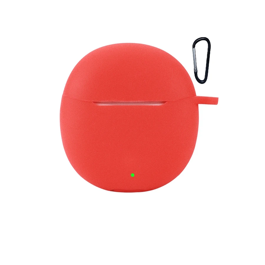 حافظة سيليكون مقاومة للصدمات لهاتف فيفو TWS Air 2 ، حماية كاملة الحافة ، غطاء سماعات بلوتوث ، بلون سادة