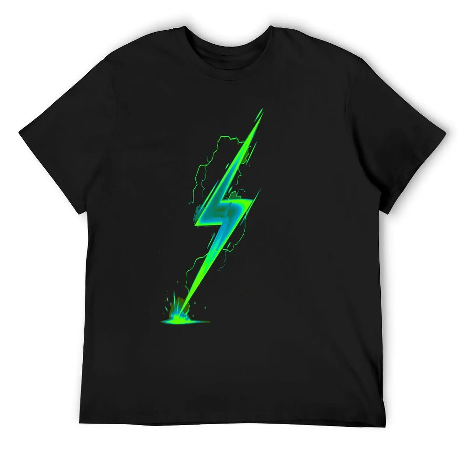 

Green Lightning bolt T-Shirt Clothing funny shirt cotton anime stuff plain white t shirts men