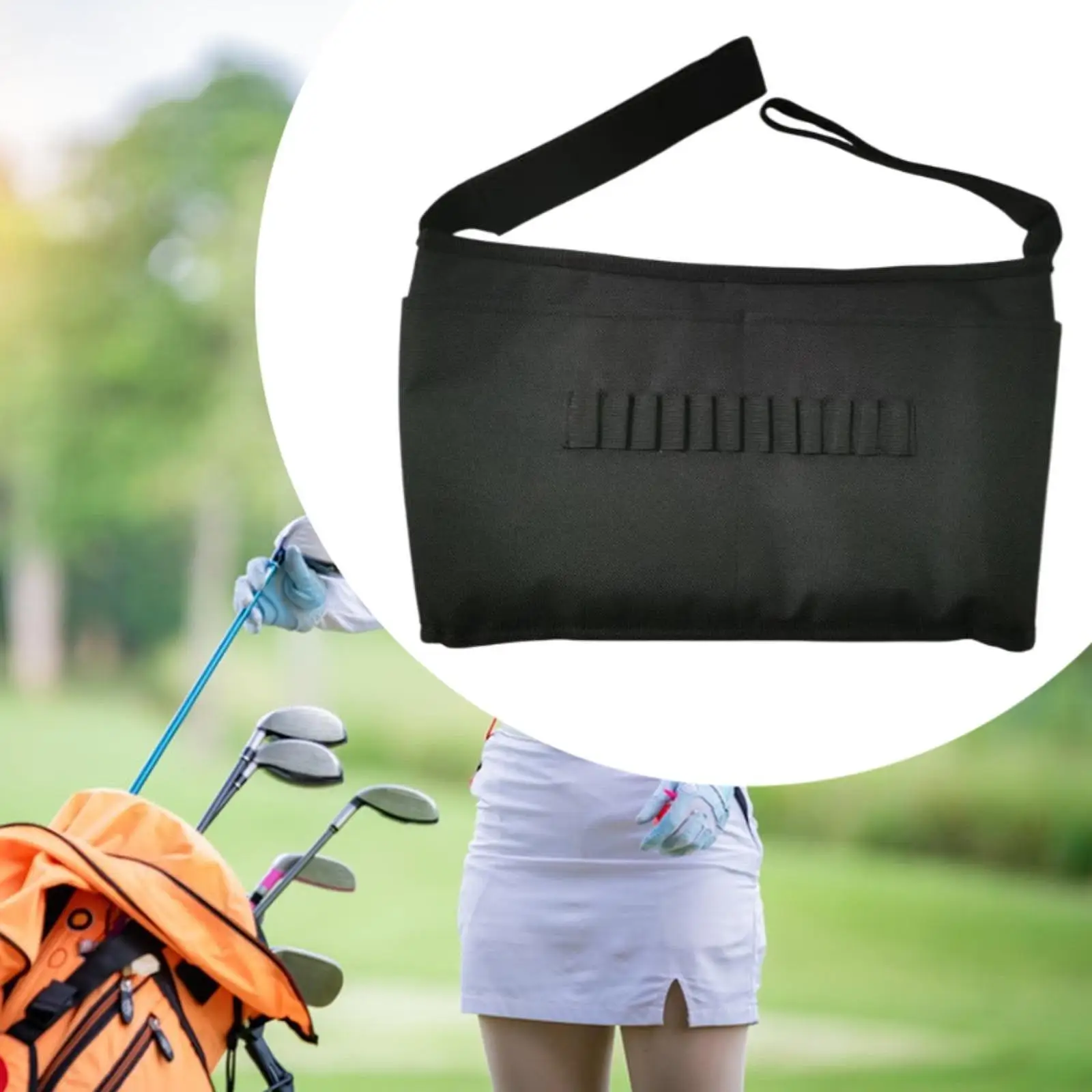 Golf Cart Organizer Pouch Lightweight Foldable Carry Bag Spacious Storage for Men Travel Daily Golf Supplies