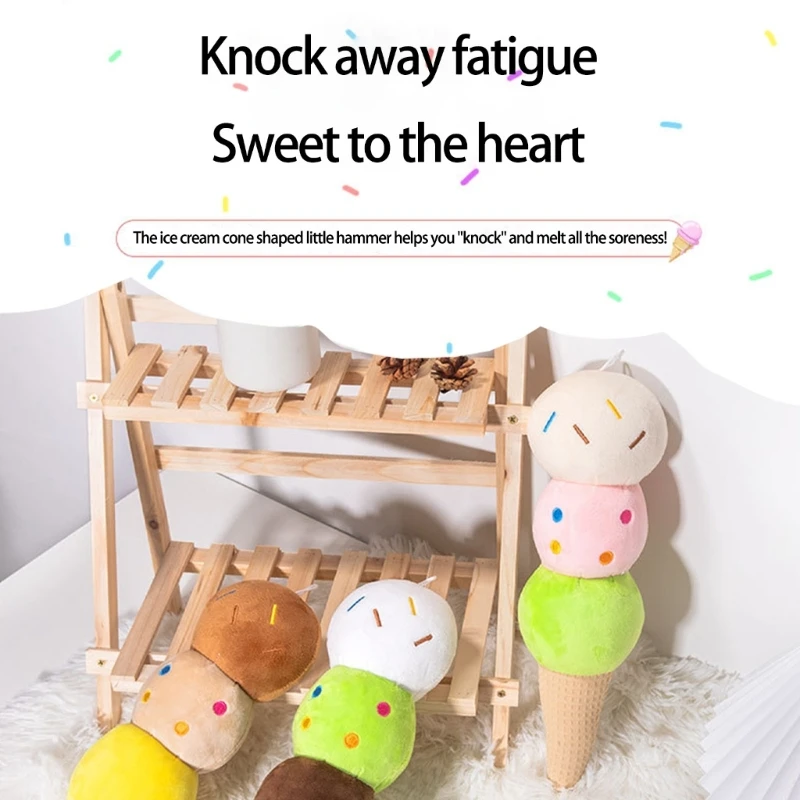 Vibrante helado Masabraer relleno almohada Safe Plush Massager Office Home esencial