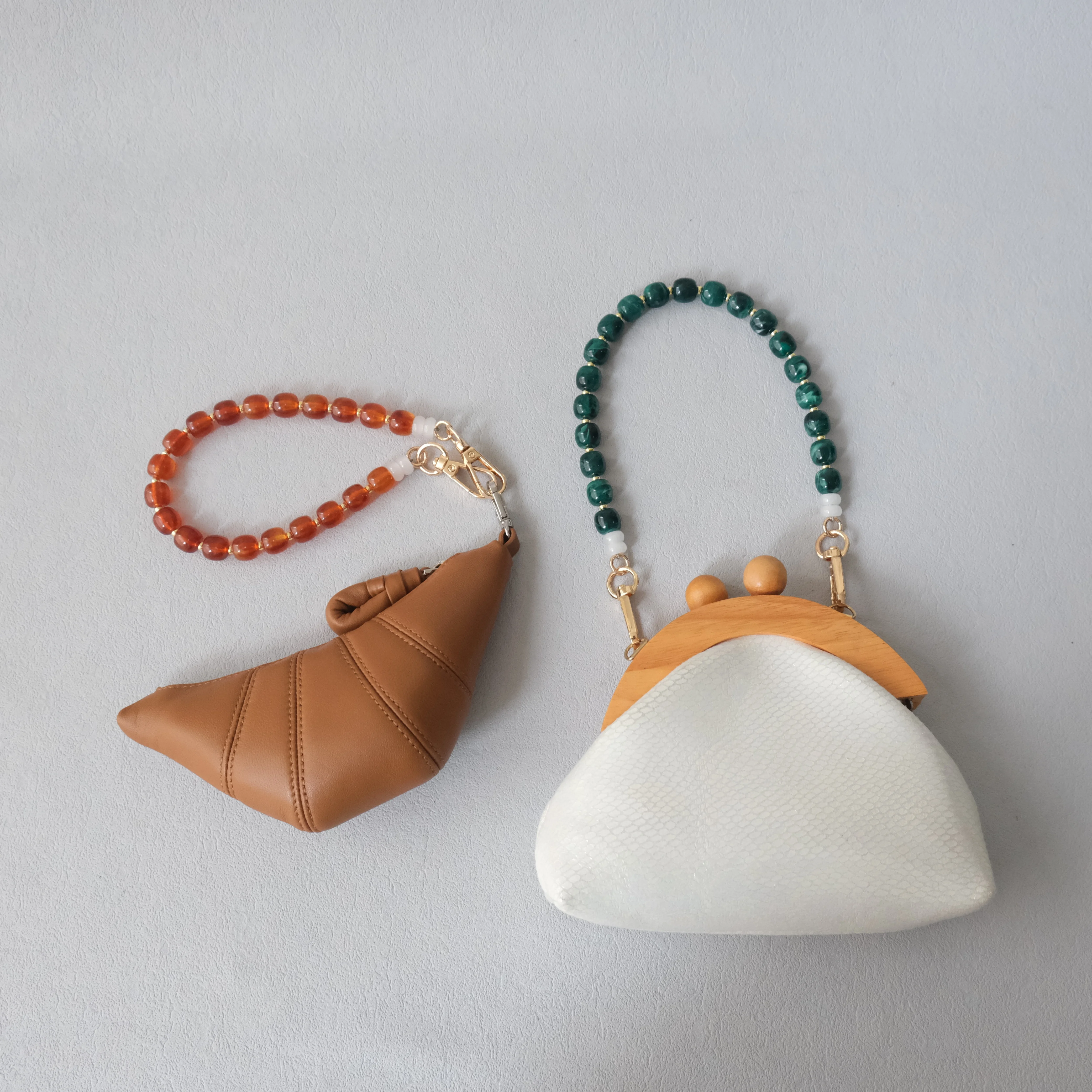 New Fashion Woman Bag Accessory Detachable Solid Beaded Chains Cute Acrylic Luxury Strap Women Elegant Bag Handle Beads Chain