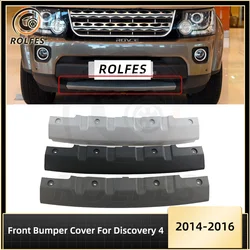 ROLFES Front Bumper Protection Guard Lower Skid Plate Tow Hook Eye Protector Cover For Land Rover Discovery 4 2014 2015 2016