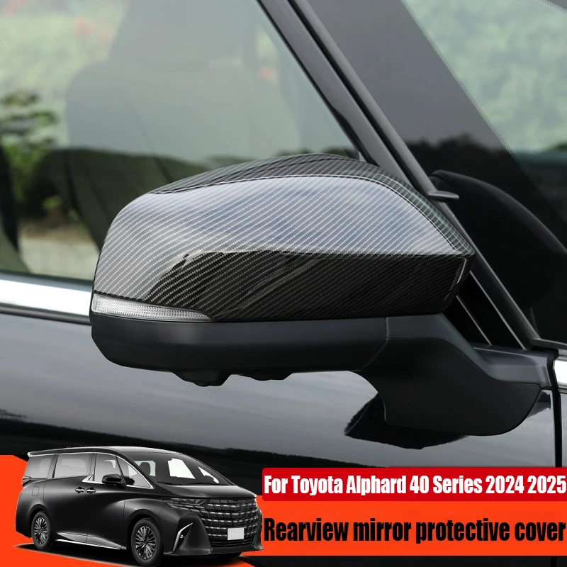 For Toyota Alphard 40 Series 2024 2025 modified ABS rearview mirror protective cover automotive exterior decoration accessories
