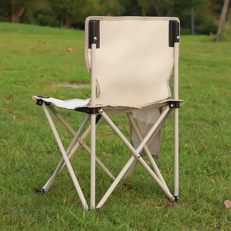 Outdoor Folding Chairs Outdoor Oxford Cloth Chair For Camping 200kg Load Bearing Rustproof Ergonomic Portable Sitting Chair For