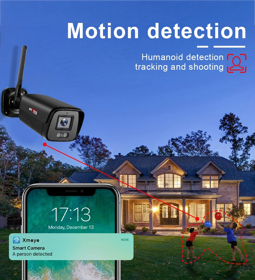 HD 8CH 3MP CCTV 屋外 最新 防水 ナイトビジョン WiFiキット ワイヤレス ホームセキュリティカメラシステム