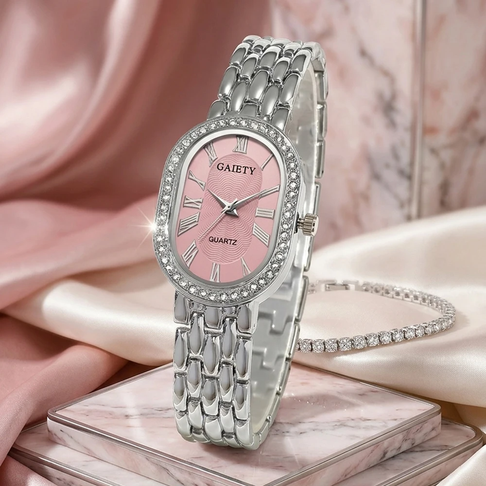 1Pc Unisex Jewelry Watch Women's Wristwatch Accessories Silver Fashion Business Classic Exquisite Light Luxury Rhinestone Luxury Bracelet Y2K Party Gathering Daily Wear Birthday Holiday Gift Travel Vacation Music Festival Perfect Gift view 5