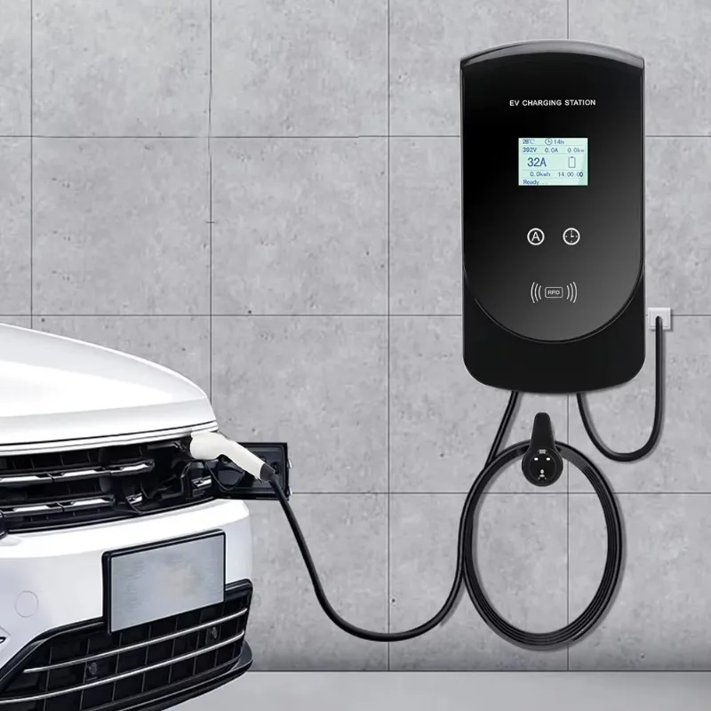 Fisher 22kw Wall-Mounted EV Car Charger 380V Home Charging Station With Type 2 Plug
