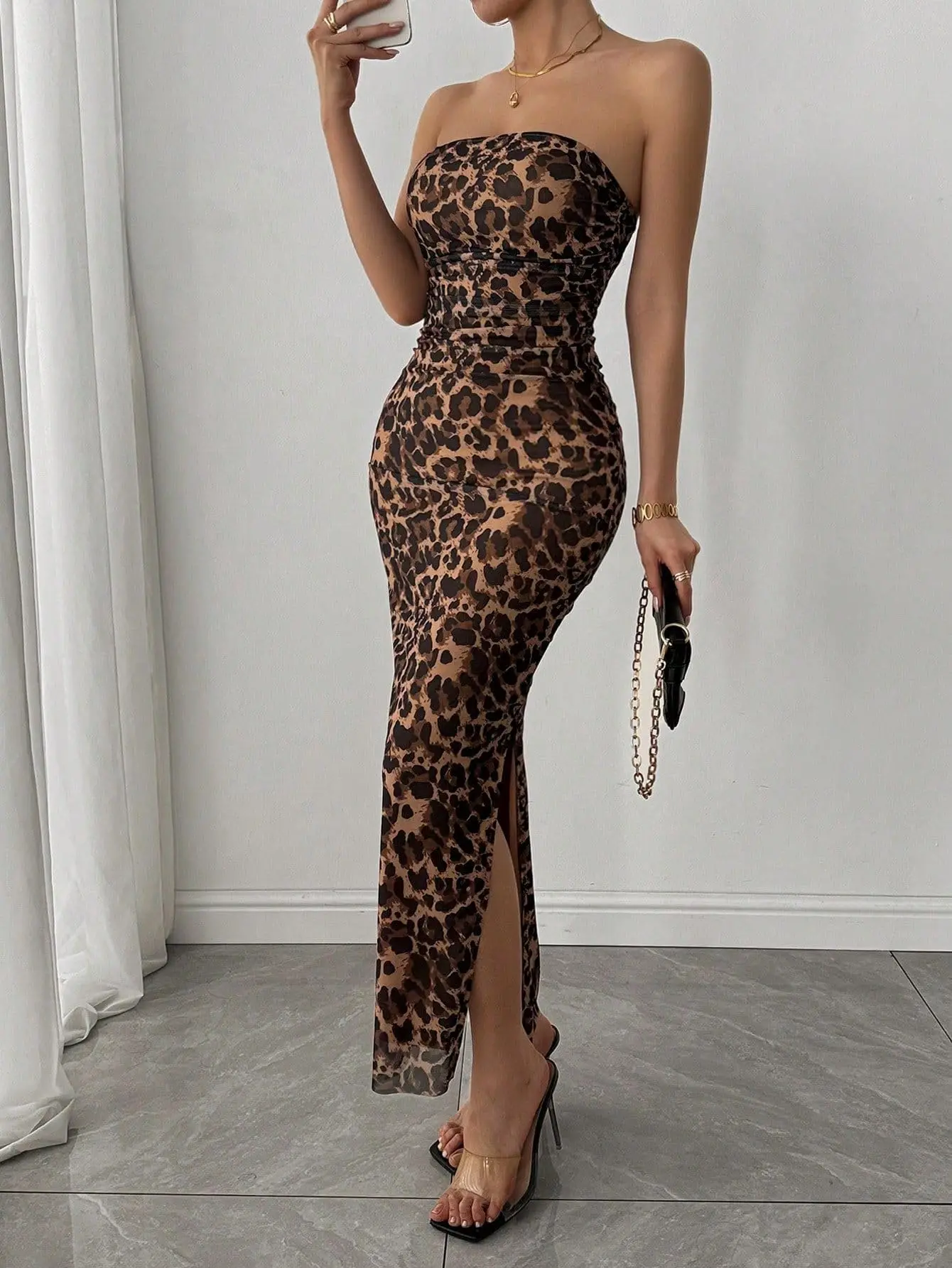 Premium elástico corante bustier magro lápis vestidos para senhoras dupla camada de malha sexy hip abraçando sem alças vestidos de convidados do casamento