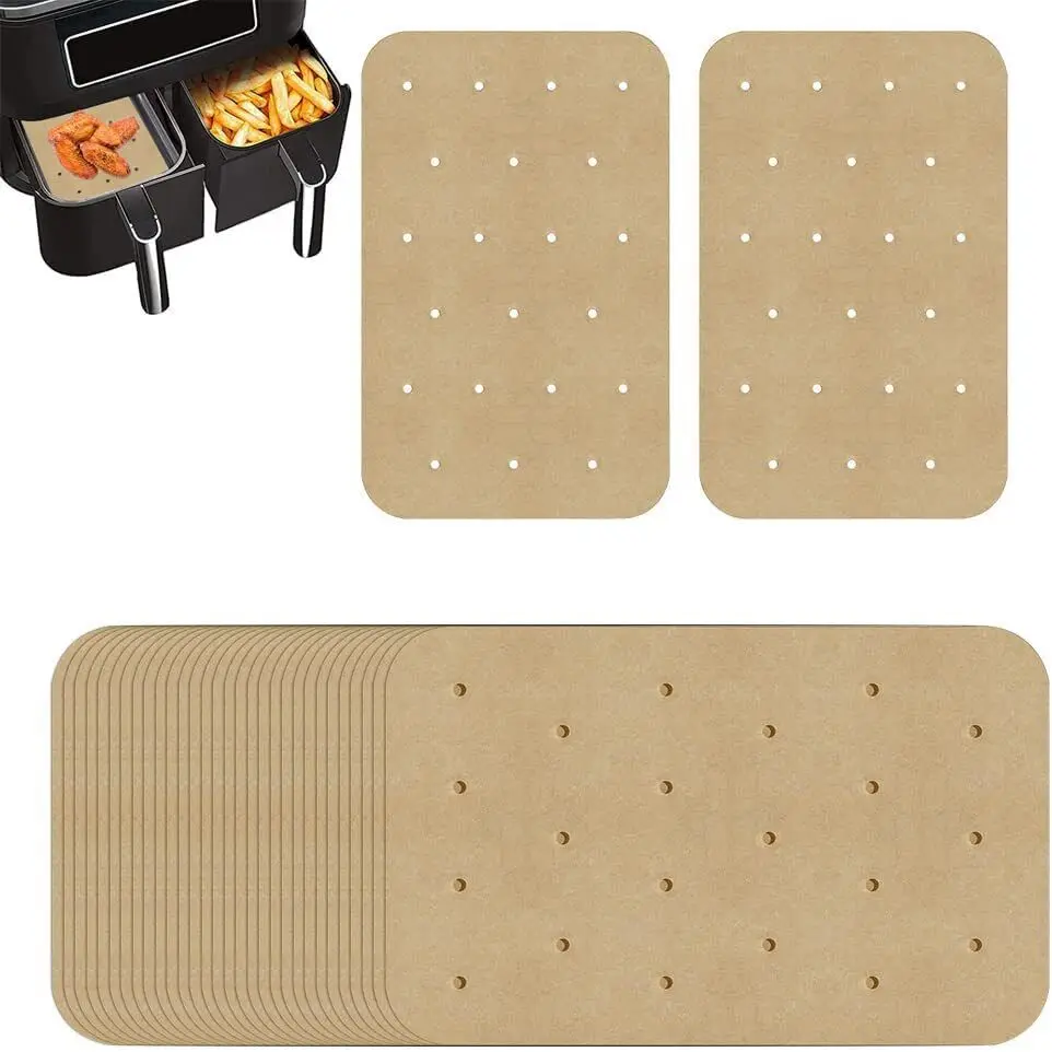 Air Fryer Oil Absorbing Paper For Baking Kitchen Food Oil-Proof Double-Sided Silicone Oil Paper Non-Stick Home Kitchenacceesorie