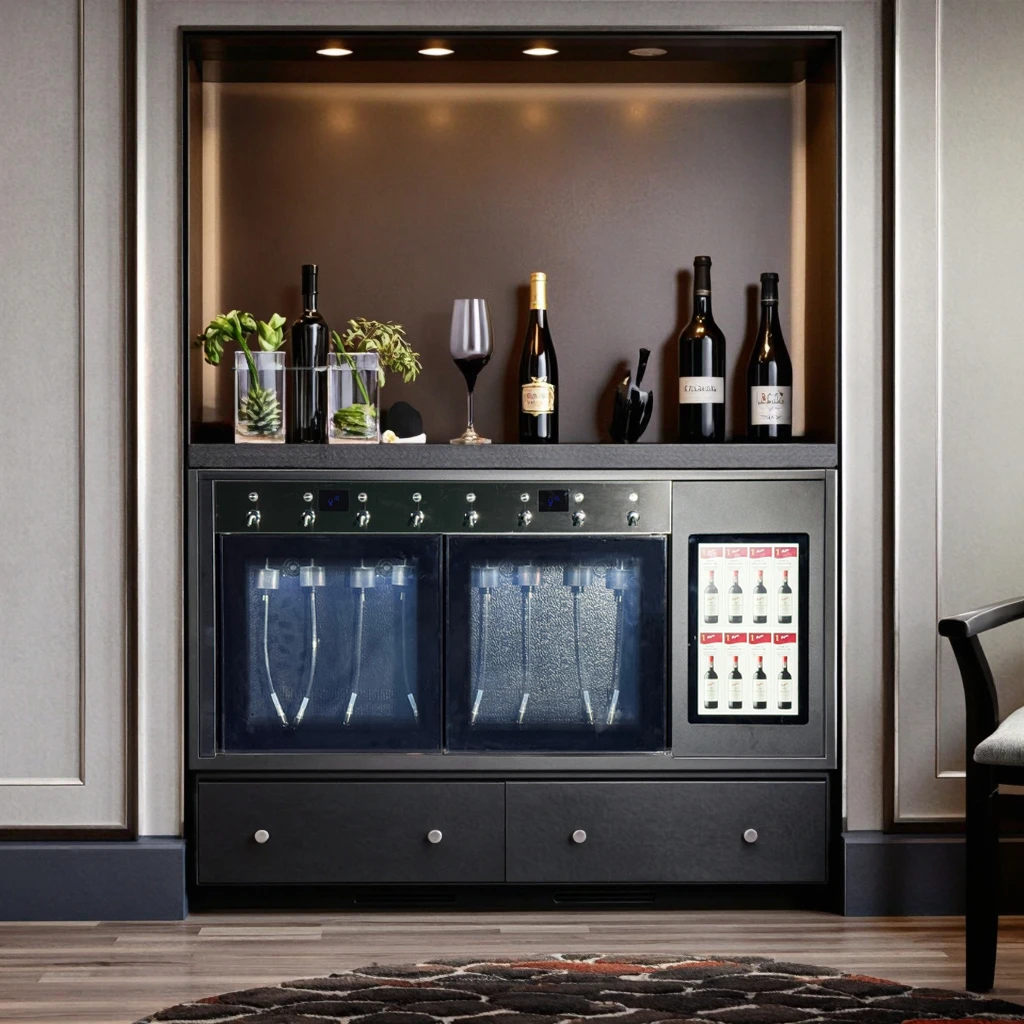 

Automatic Smart Wine Cooler Refrigerator 8 Bottle Digital Wine Dispenser Machine