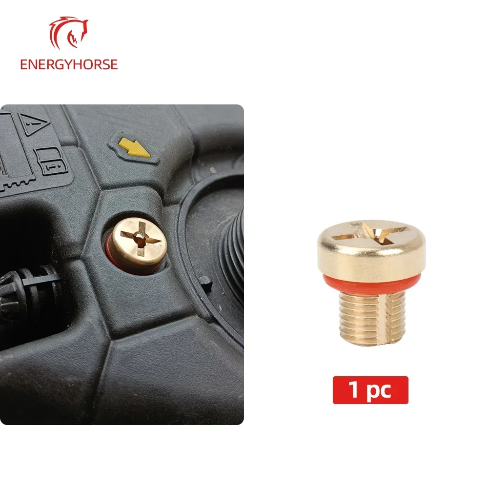 Durable Brass Coolant Expansion Screw Reliable Water Drainage Screw 17111712788 Replacement Suitable for E36 E39 E46