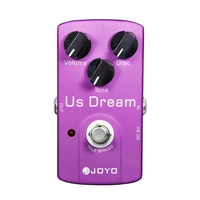 JOYO JF-34 US DREAM Pedal de efecto de guitarra de distorsión efecto de distorsión de alta ganancia amplificador de tubo impulsado Pedal de guitarra de simulación