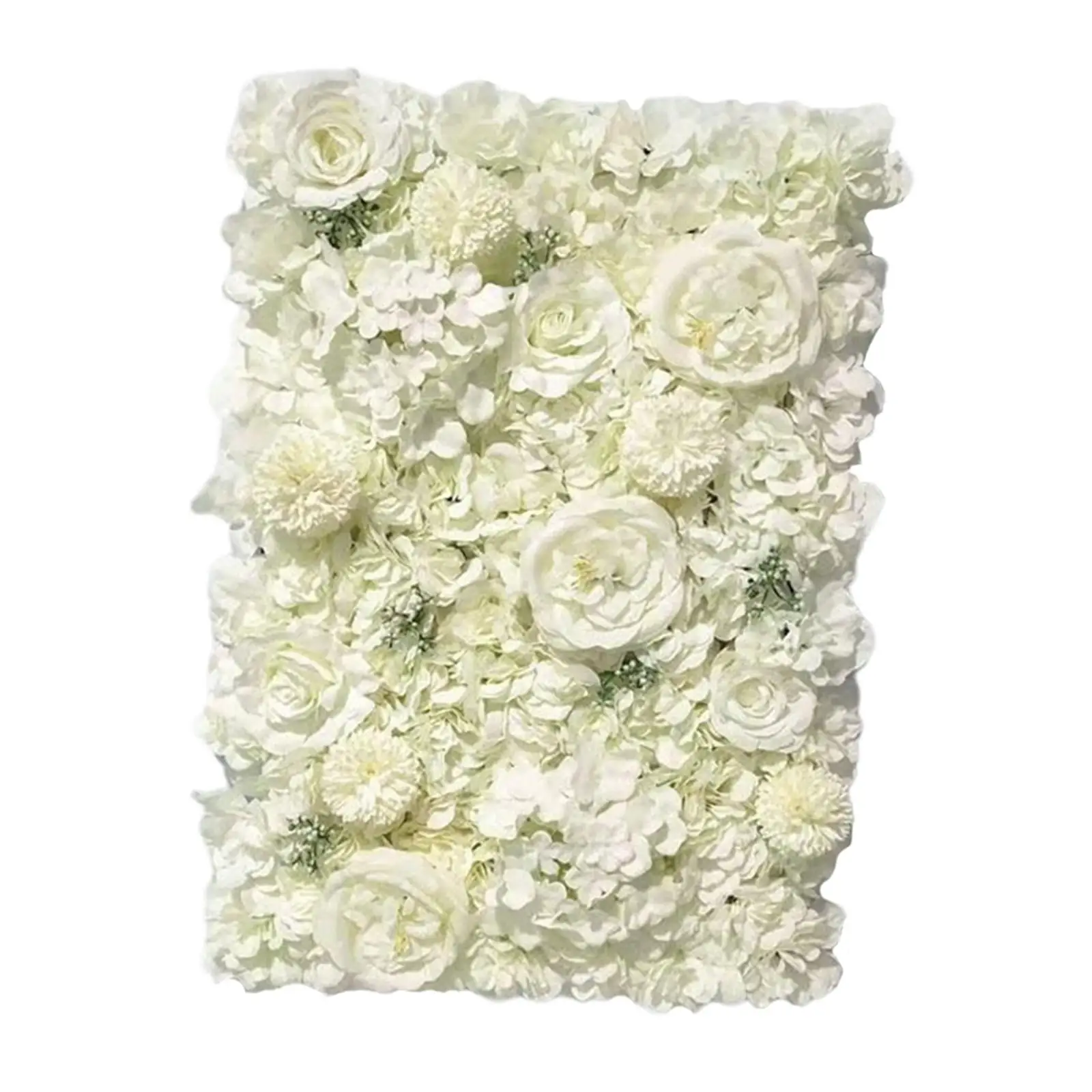

3x Artificial Silk Wall Panel 40x60cm Wedding Photography Party Floral Backdrop Wall Decoration