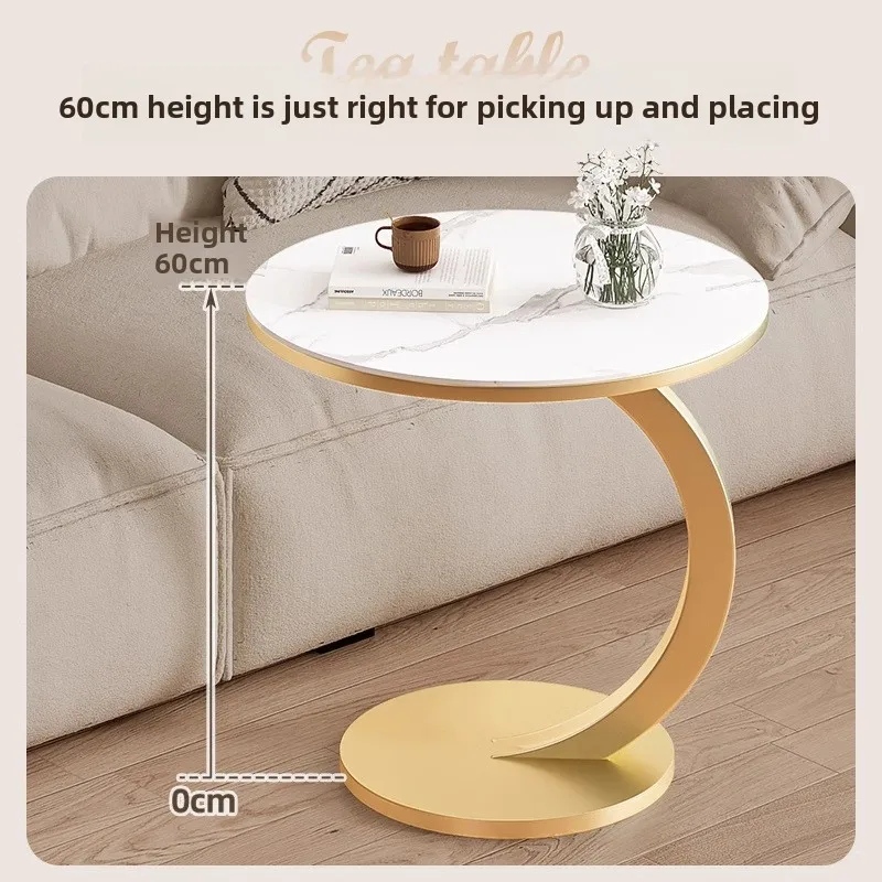 

Coffee table marble side table sofa side table balcony small round table bedside table creative corner table small table