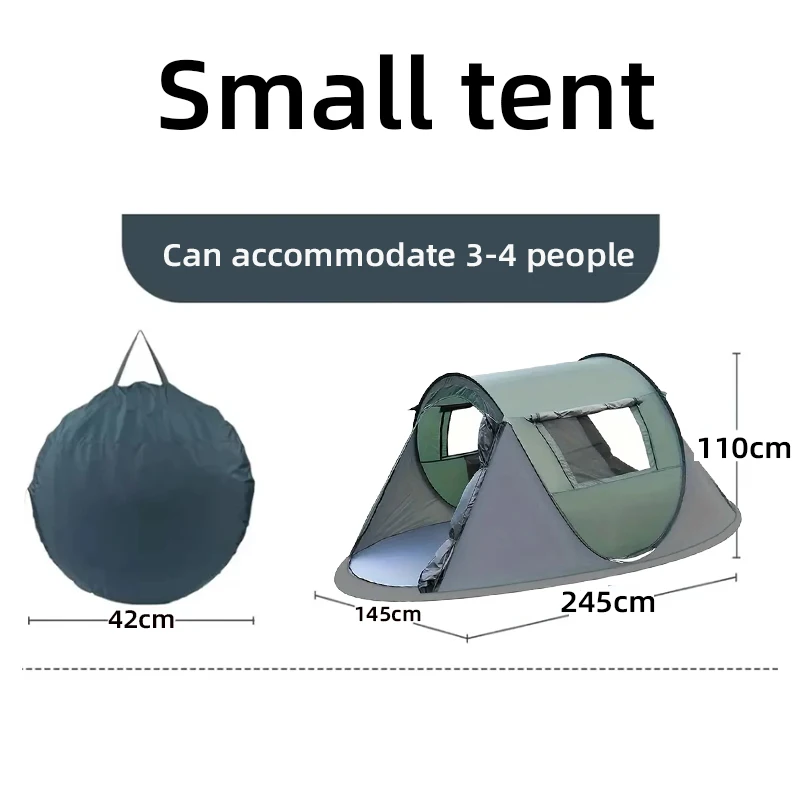 LEZHI 5–8 Personen, schnell zu öffnendes Handwurfzelt, wasserdichtes Camping-Bootszelt, Outdoor-Zelt, vollautomatisches Pop-up 4