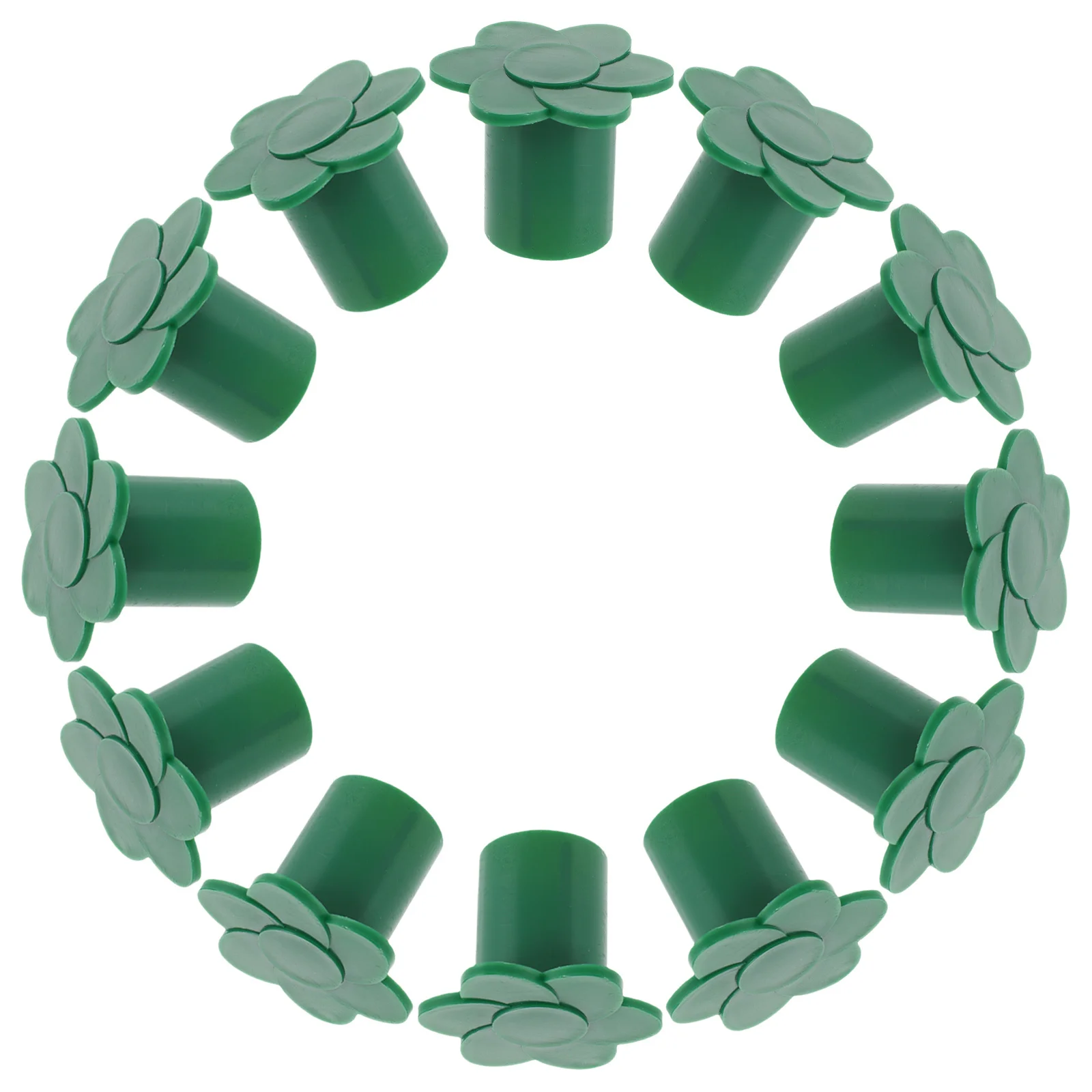 

12 Pack Garden Cane Topper Protectors UV Resistant Bamboo Stick Caps for Fencing Plant Supports Outdoor Decorative Covers