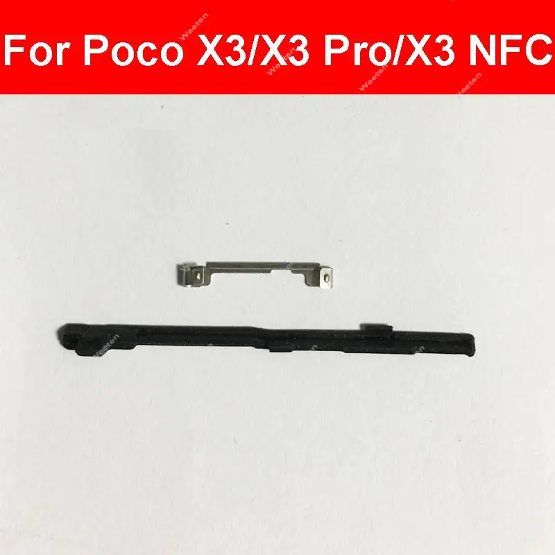 

For Xiaomi Poco X3/X3 Pro/X3 NFC Power Volume Side Button Buckle Bolt Bracket Key Switch Bracket Snap Gasket Replacement Parts