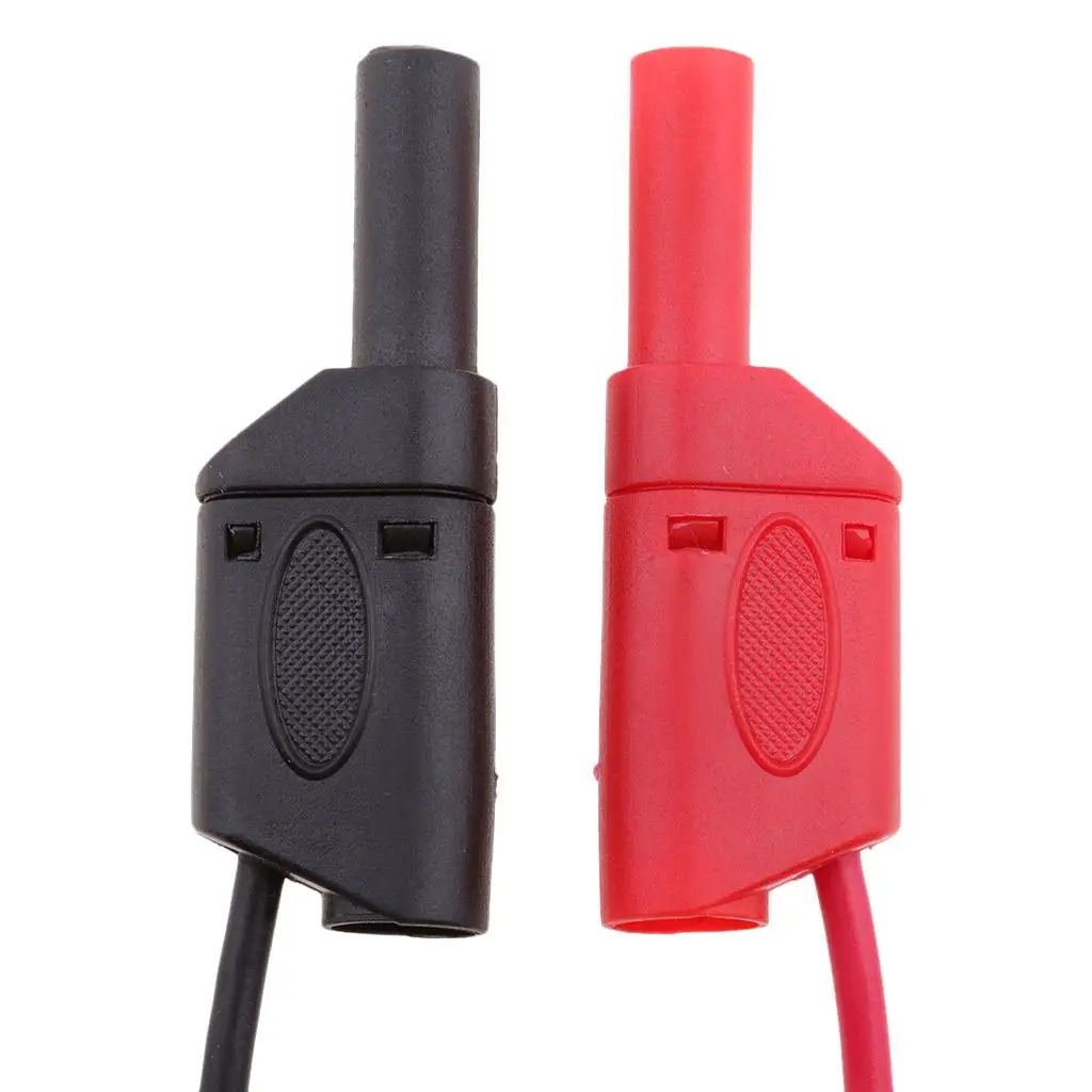 Pure Copper BNC Q9 to Dual 4mm Stackable Banana Plug Test Cable 50 Ohm 120cm for Video Monitoring System