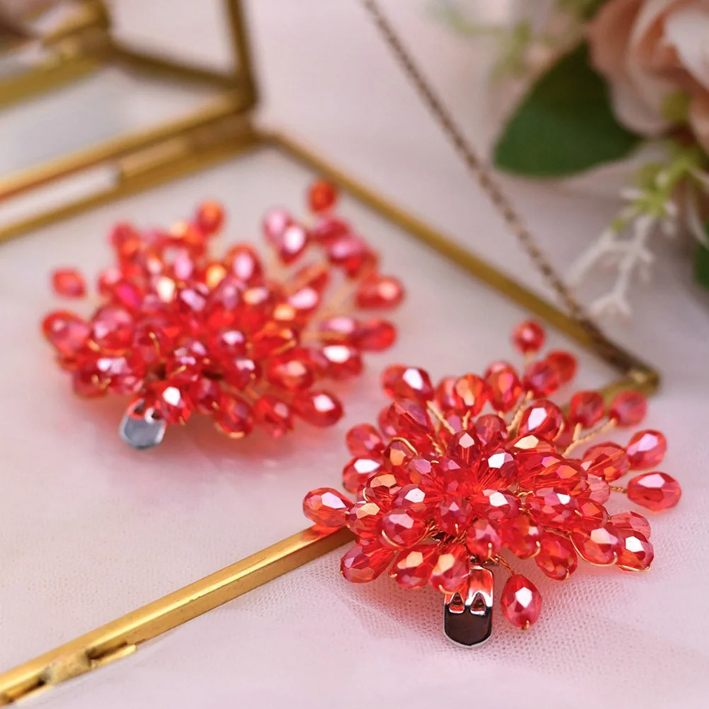 

2Pcs Crystal Shoe Clip Buckles Bridal Wedding Shoes Decorative Clip Charms for Party Events Bridal Shoes Clips