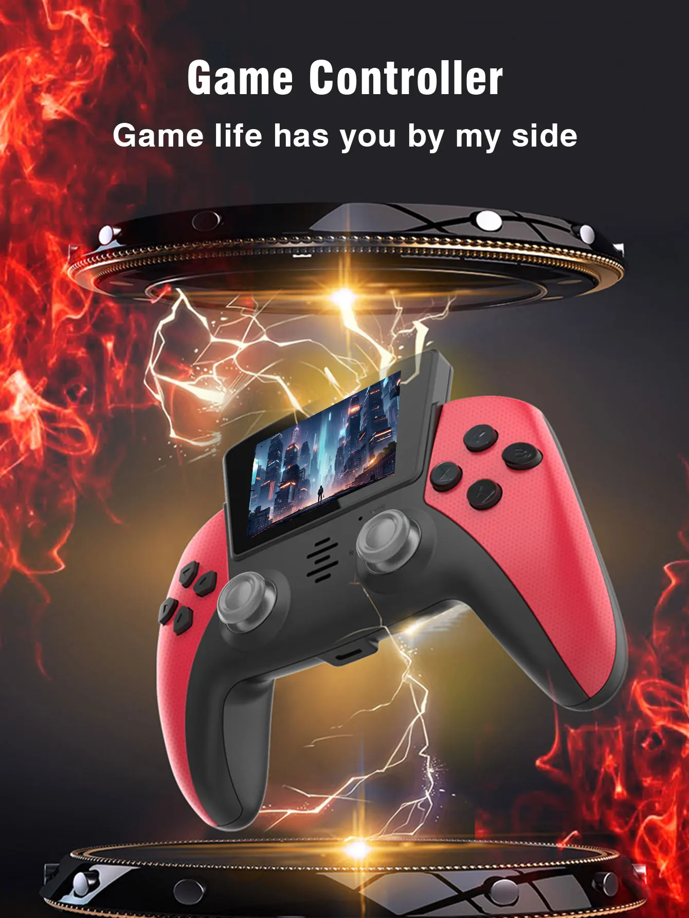 Portable Mini Handheld Game Console 2.8 Inch 16 Bit 2000 Video Pocket Player Handheld Game Player Support for 10 Emulators