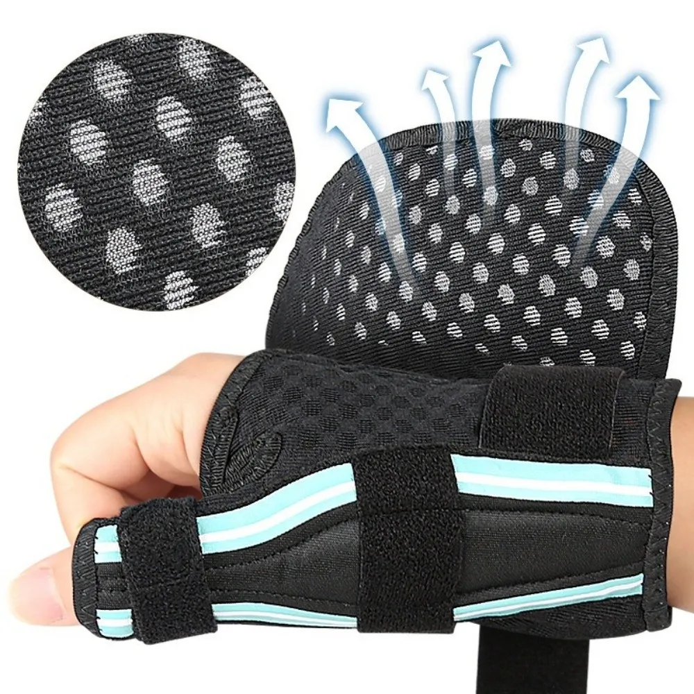 with Dual Support Strip Thumb Brace Adjustable Sprain Support Wrist Spica Splint Effective Breathable Wrist Brace Support