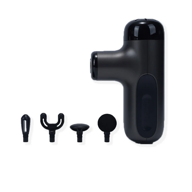 

Горячий и холодный спортивный массажный пистолет для глубоких тканей, маленький 4-головочный вибрационный мини-массажный пистолет для мышц лица