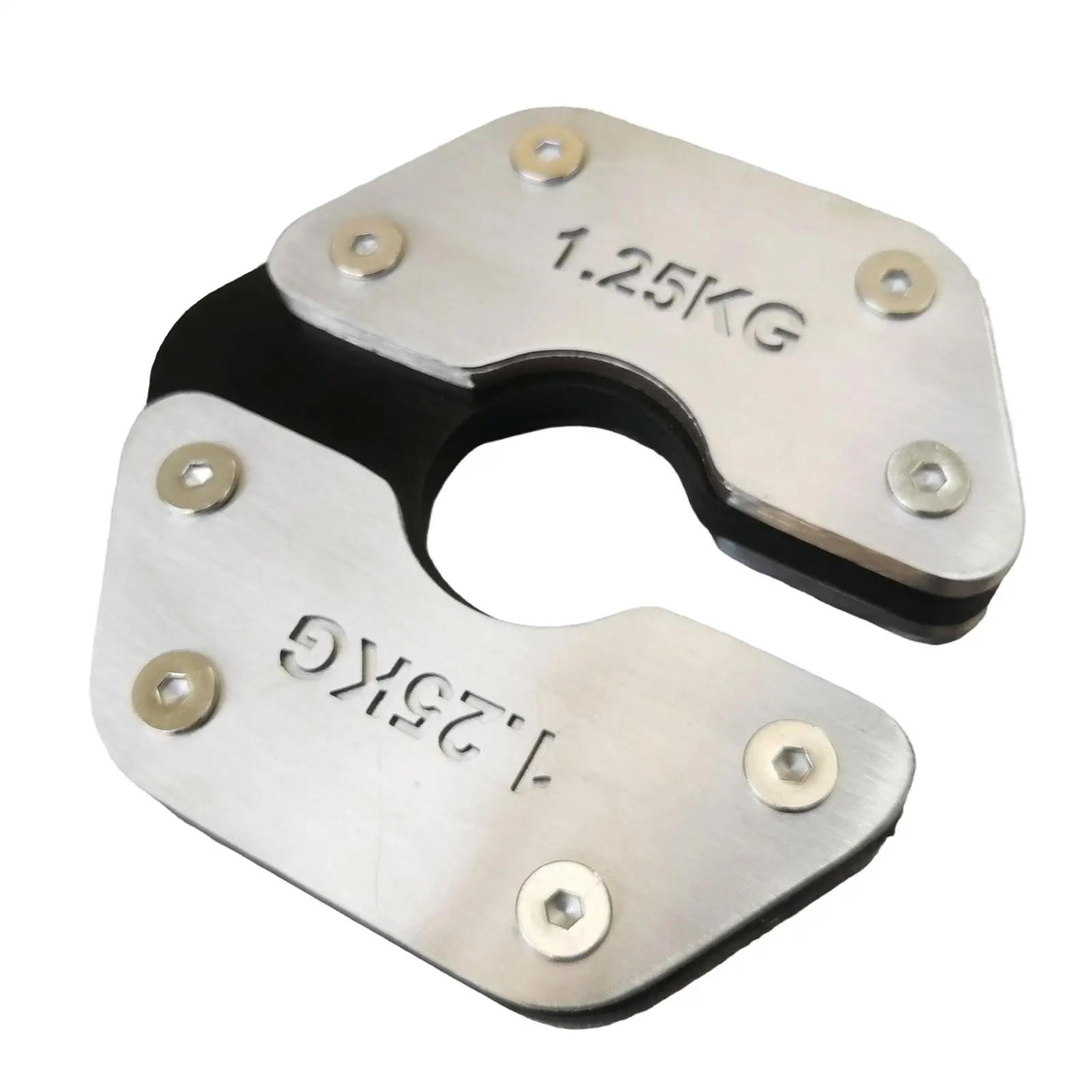 Fractional Weight Plate 1.25 Kg Stainless Steel Center Hole 4 Cm for Barbell Dumbbell Controlled Gains