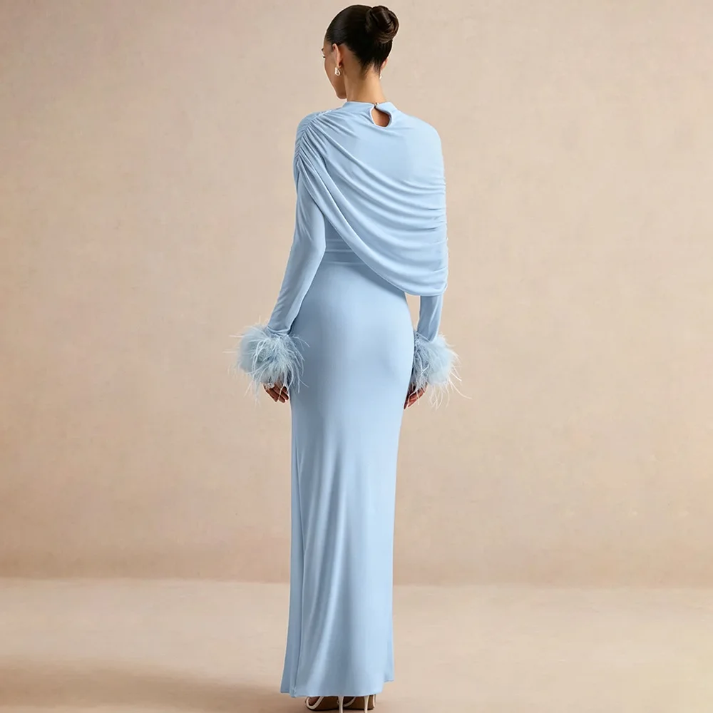 Fall. 2026: New Evening Gown. Collection Featuring Stiglich Designs, Including Addresses With Shawl Details, Feather Sleeves, An