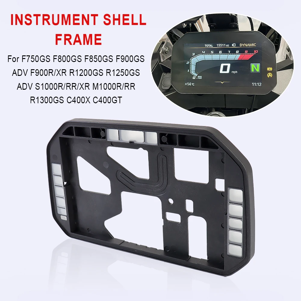 إطار لوحة أدوات الدراجة النارية لسيارات BMW F750GS F850GS F900GS S1000R XR M1000 RR R1300GS TFT ملحقات دعامة تثبيت العرض #1