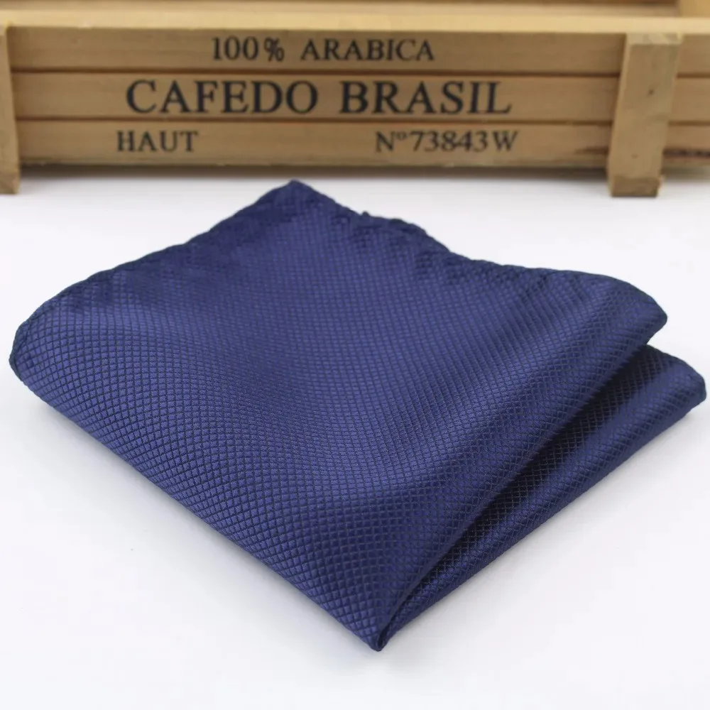 Solid Color Vintage Fomal Party Men's Handkerchief Grooms Men's Polyester Plaid Pocket Square Daily Wear Business Accessories