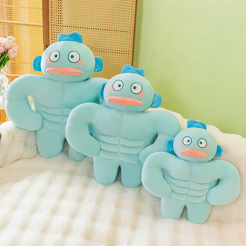 約40cm サンリオ ハンギャドン ワッキー ブルー 腹筋人魚 ソフトぬいぐるみ 人形 寝る時のお供 枕 バレンタインデー ギフト