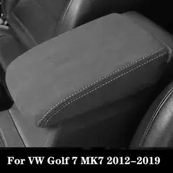 Armrest Box Cover For VW Golf 7 MK7 2012 2013 2014 2015 2016 2017 2018 2019 Golf 7 Accessories Armrest Cover Trim Center Console
