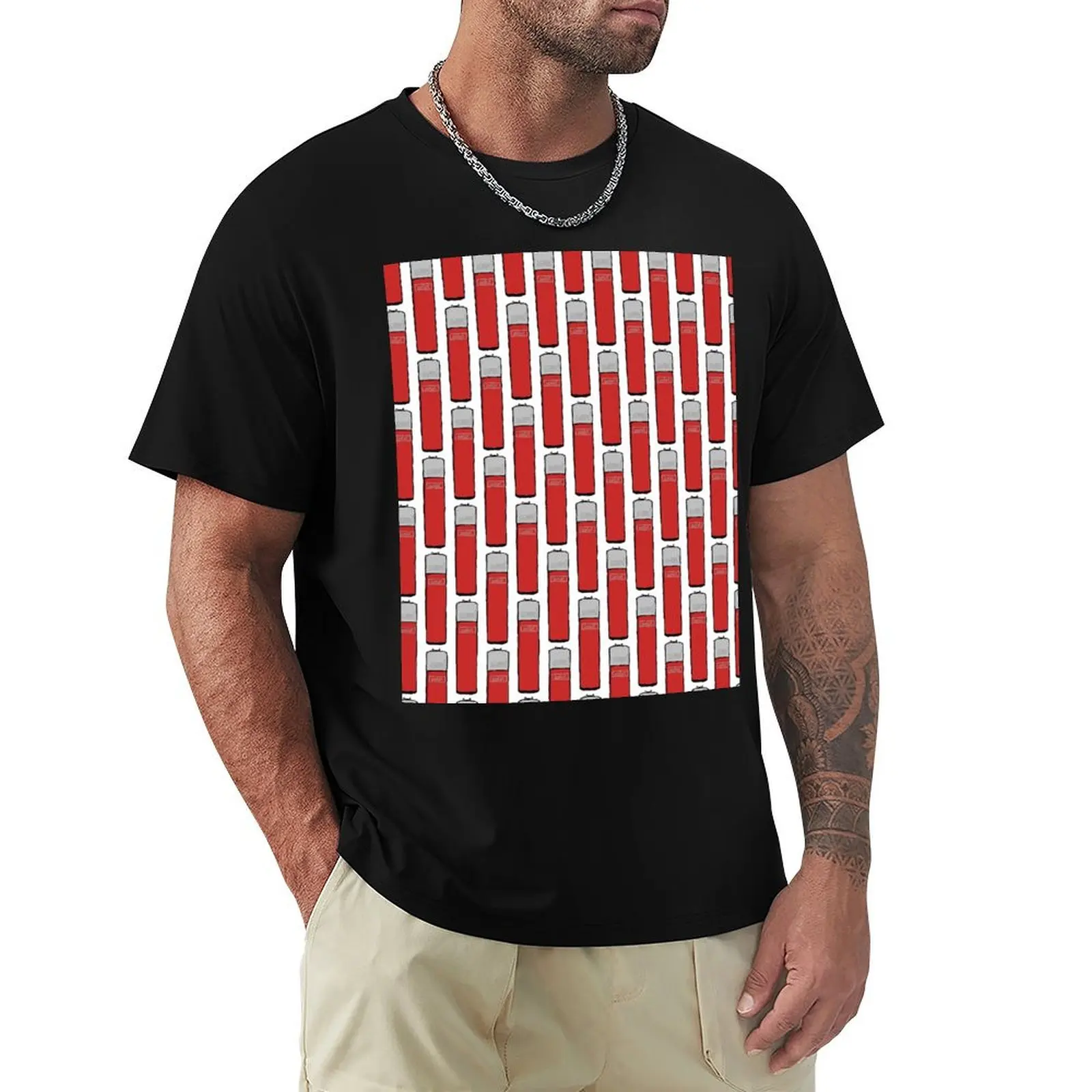 Clipper Lighter Red T-Shirt Basic Casual Wear Short Sleeve Top