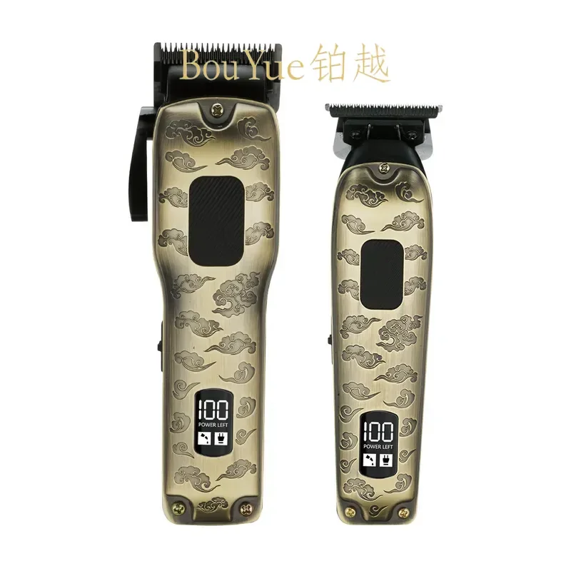 for Electric Hair Clipper Digital Display Push Cut Fader Multi Function Household Men Haircut Trimmer