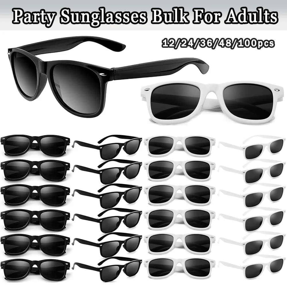 12-100 lunettes de soleil de mariage lunettes de soleil de fête en vrac lunettes de fête de poule faveurs cadeaux pour les invités de Bachelorette de mariée cadeaux ﻿
