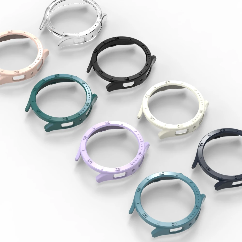 QZYLTD Custodia+vetro Samsung Galaxy Watch7 o 6 40 44mm Custodia mezza confezione per PC