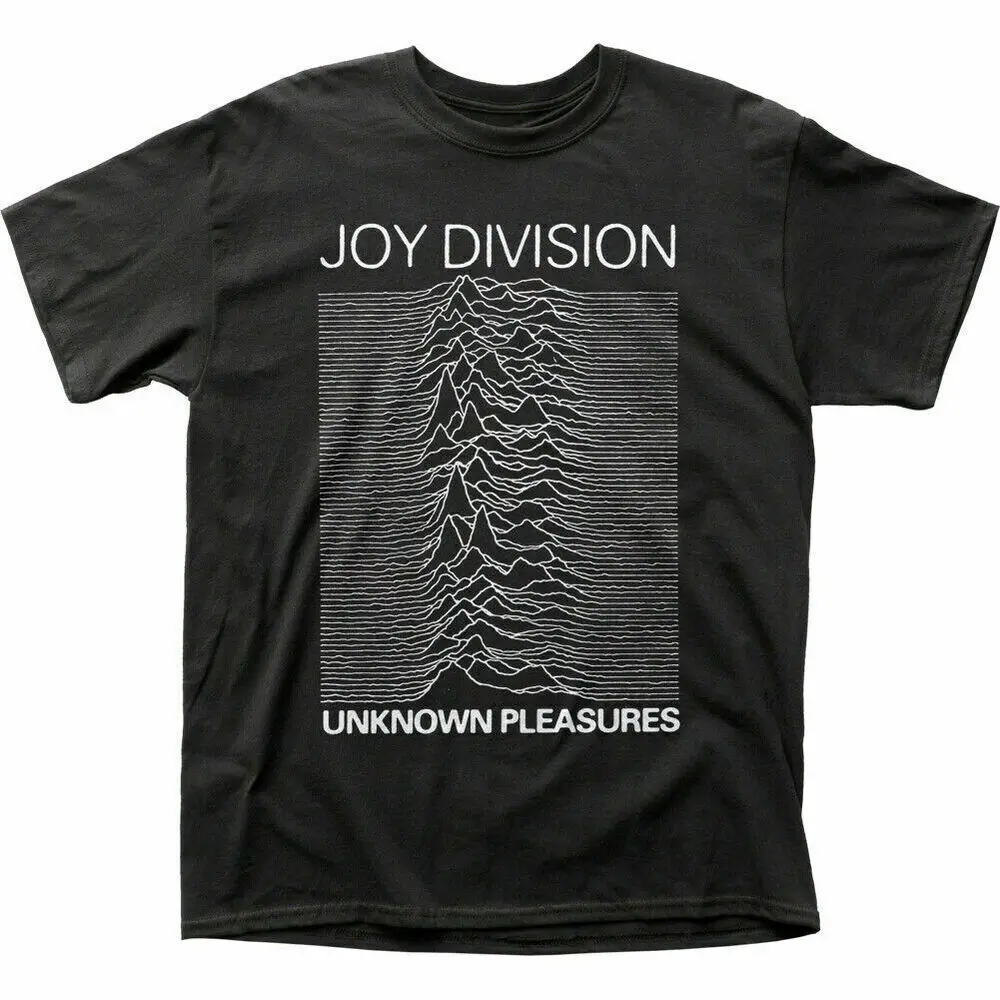 

Joy Division Unknown Pleasures T Shirt Mens Licensed Rock N Roll Band Tee Black