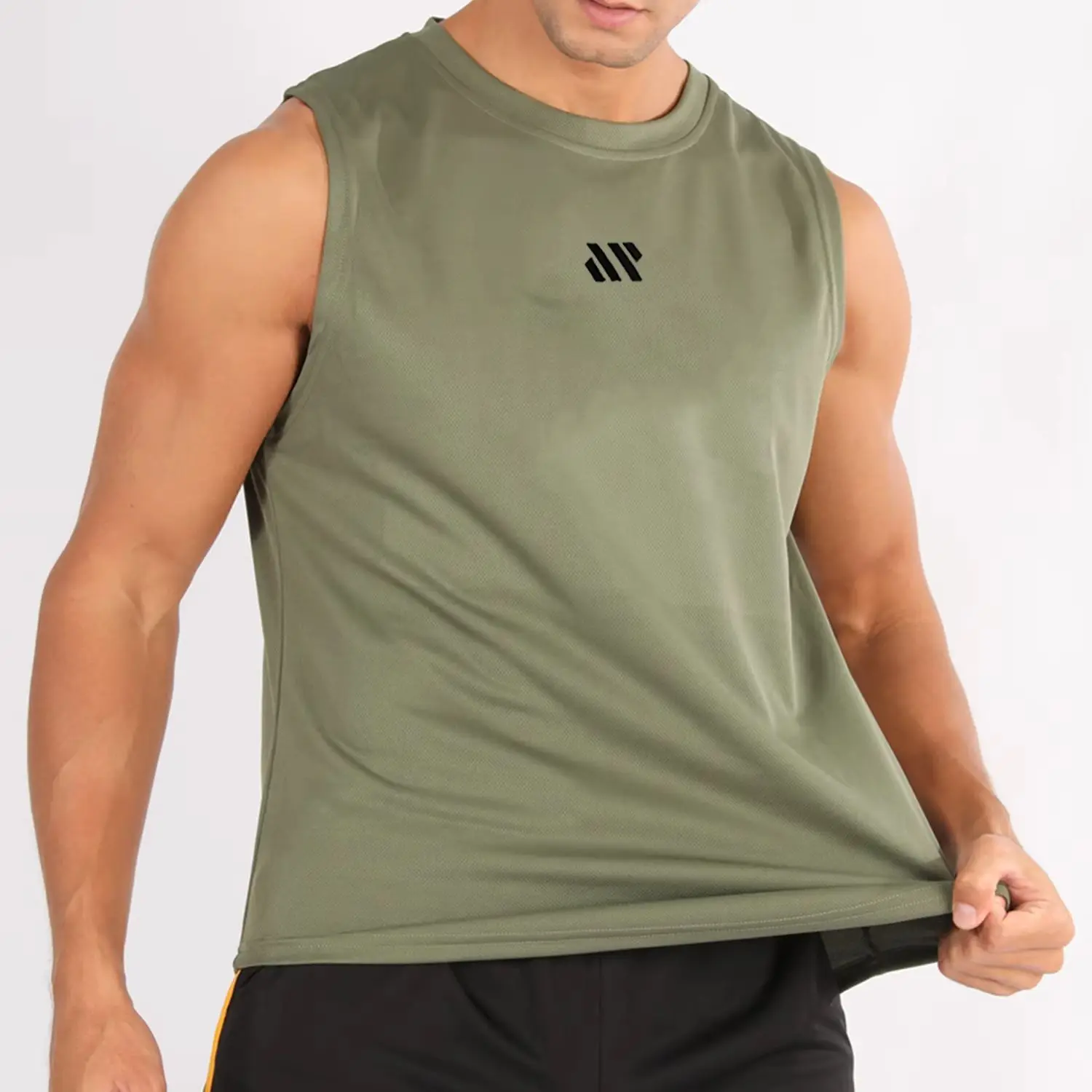 Running Tank Top Men Summer Sport Gym Vest Quick Dry Training Tanktop Workout Singlets Man Fitness Bodybuilding Sleeveless Shirt image 4