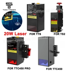 20W Laser Module 450nm Continuous Laser Fast High Precision CNC Cutting Engraver Printer Cutter for TTS/TS2/TTC450/TTC450 Pro