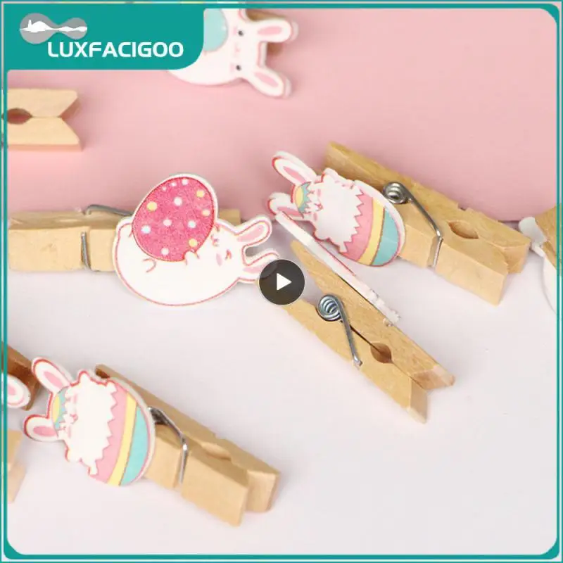 การออกแบบช่องเสียบการ์ดผู้ถือรูปถ่ายสีกระต่ายตกแต่งอย่างแน่นหนาคลิปภาพอีสเตอร์ตกแต่งบ้านสิ่งแวดล้อม