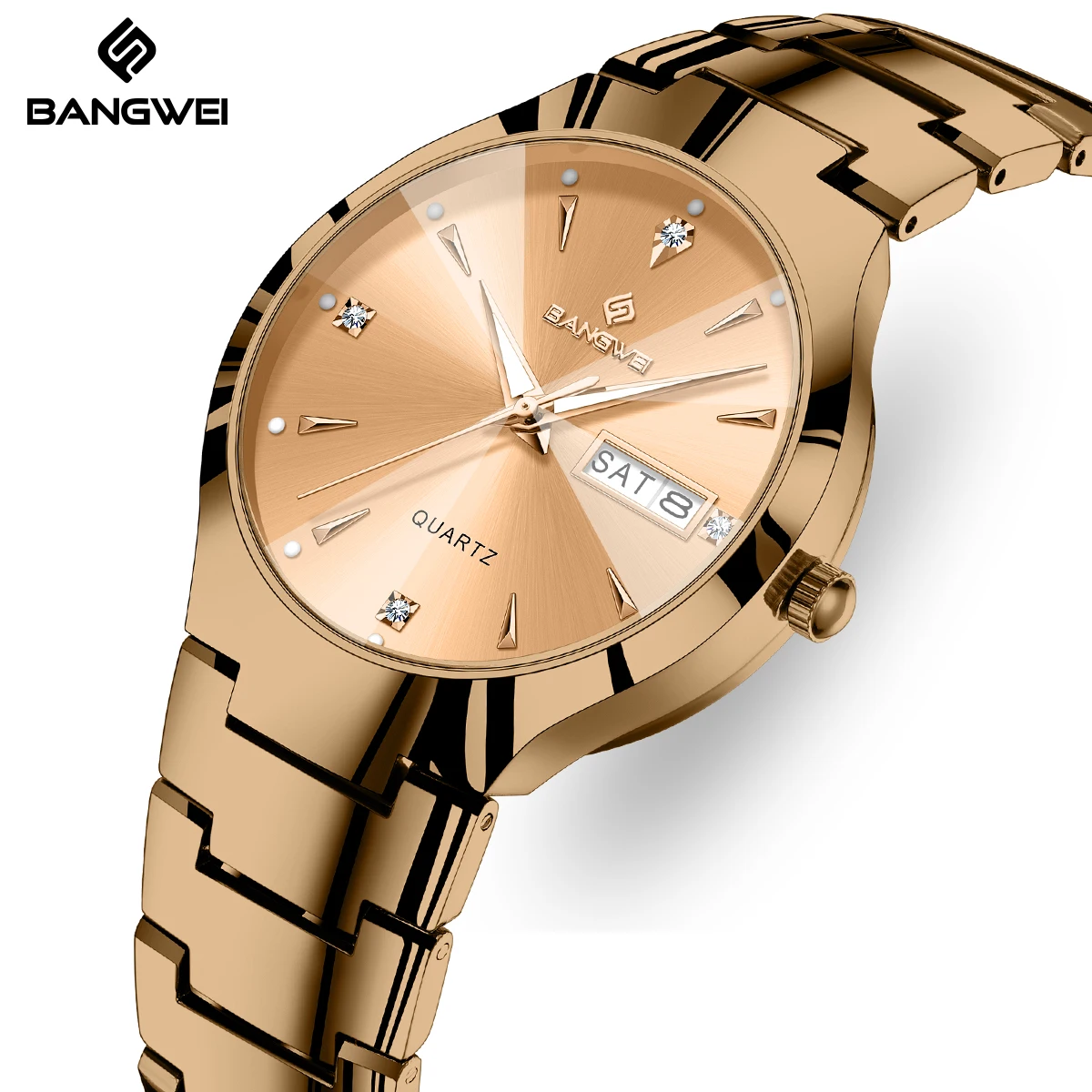 

BANGWEI Women's Watch 2026 Fashion Waterproof Clock Luminous Ladies Watch Elegant Calendar quartz wristwatch Gift reloj de mujer