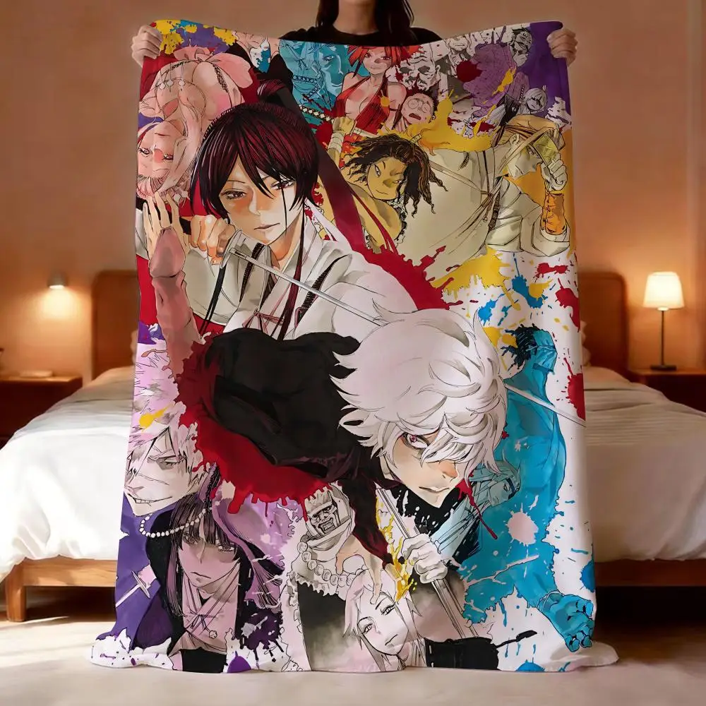 

Hell's Paradise - Jigokuraku Throw Lightweight 240g Flannel Blanket Soft Skin-friendly for Summer Cooling