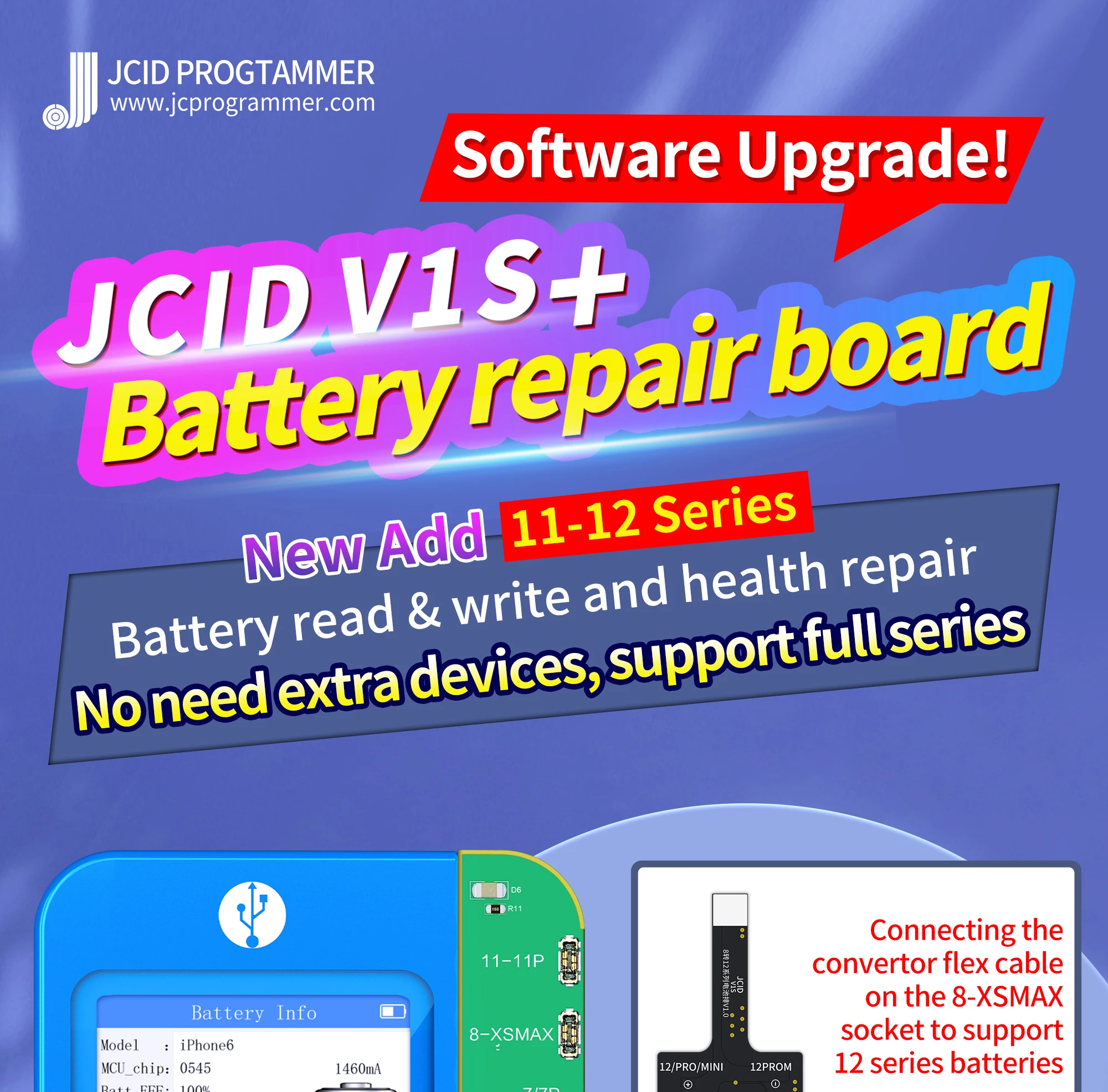 Jcid-iPhone 11 12 13 14 pro max mini jc v1s v1se用のオリジナル