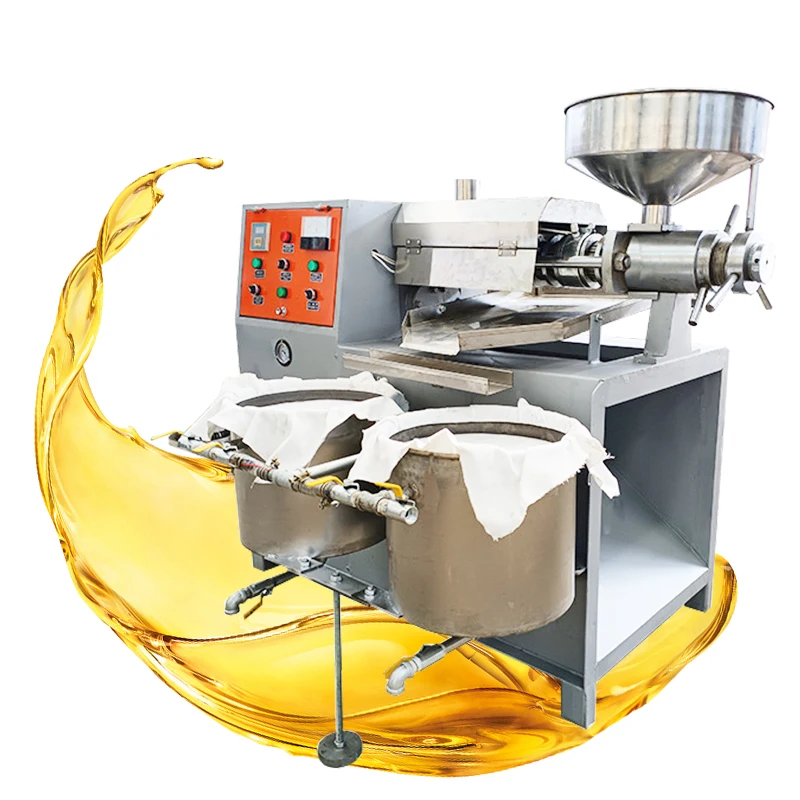 Commercial Oil Press Machine Fully Auto Hot Cold Screw Extractor 820W High Yield Peanut Sesame Olive Sunflower OEM Customized