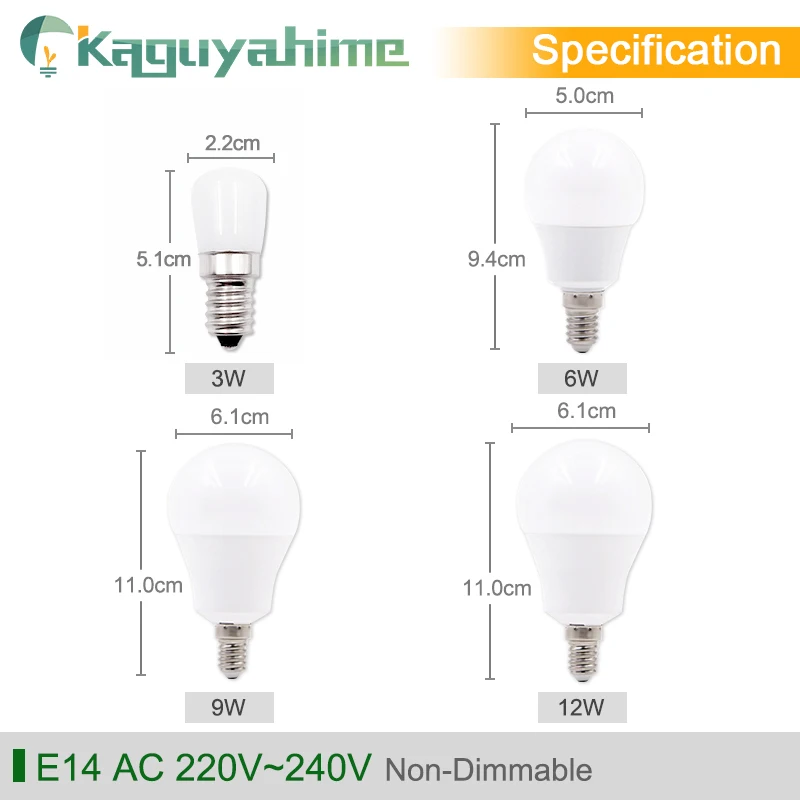 KPS-Ampoule LED E14, budgétaire à économie d\'énergie, 5 pièces/lot, AC 220V, 240V, 24W, 20W, 15W, 12W, 9W, 6W, 3W