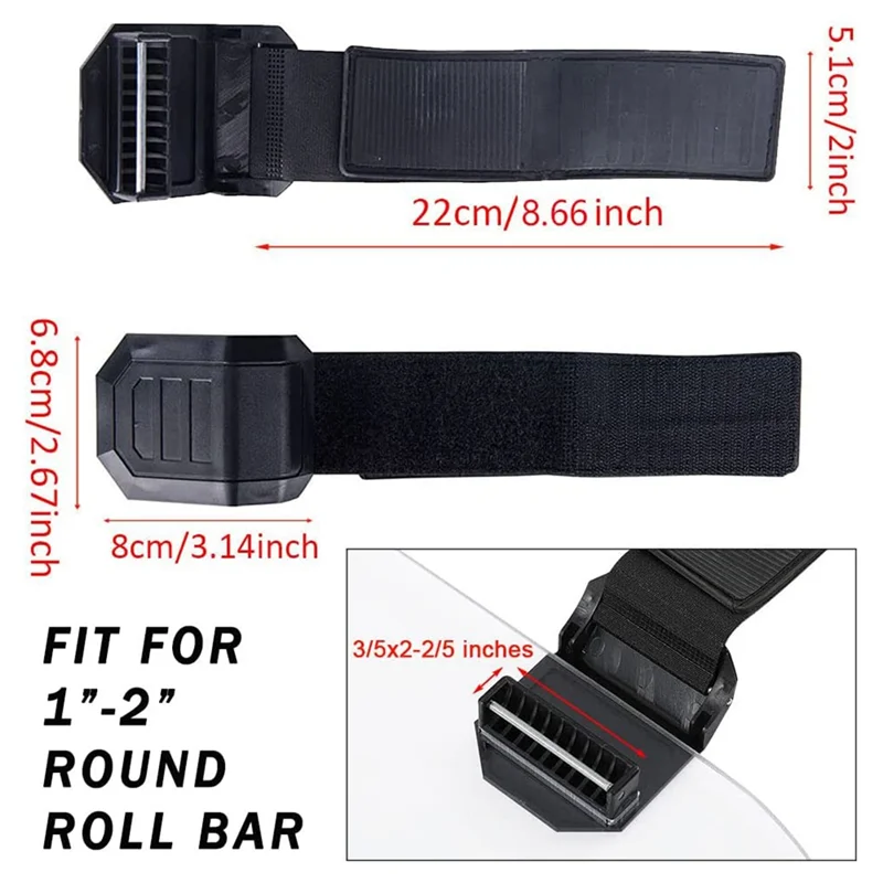 UTV Windshield Adjustable Mounting Clamp Kit For Polaris Ranger RZR, Can Am Maverick X3 Windshield Fixed Clamps Straps-X67A