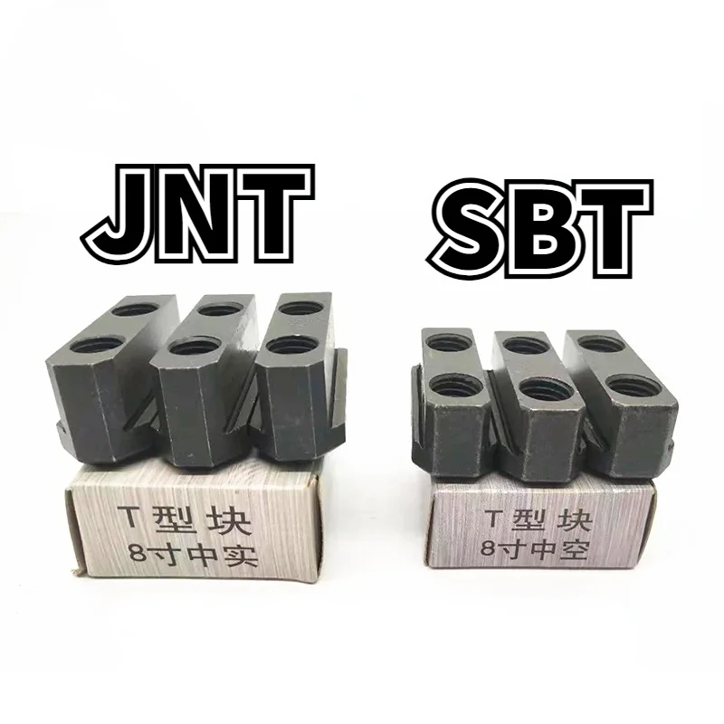 Hydraulic chuck T-slot JNT/SBT 5 6 8 CNC Lathe Chuck Jaws Inch Internal Hole Machining Holder Boring Hollow T Nut Block