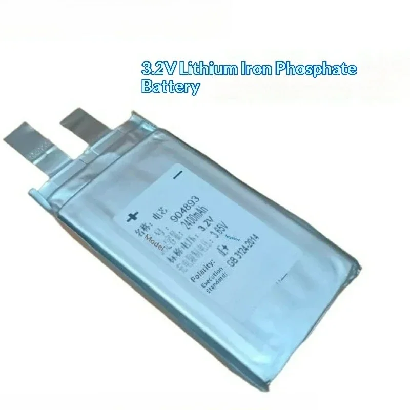 for 904893 3.2V 2400mAh for DIY Projects Soft Pouch Cell Charging Voltage LiFePO4 Power Battery